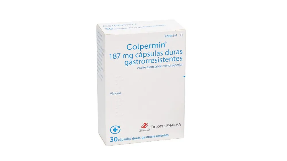 Colpermin 187 mg gastro-resistant hard capsules capsules, hard, enteric-coated