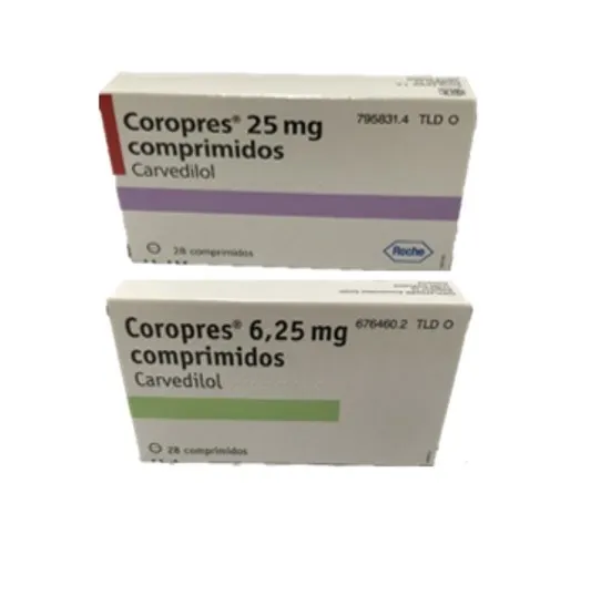 Coropres 25 mg tablets tablets