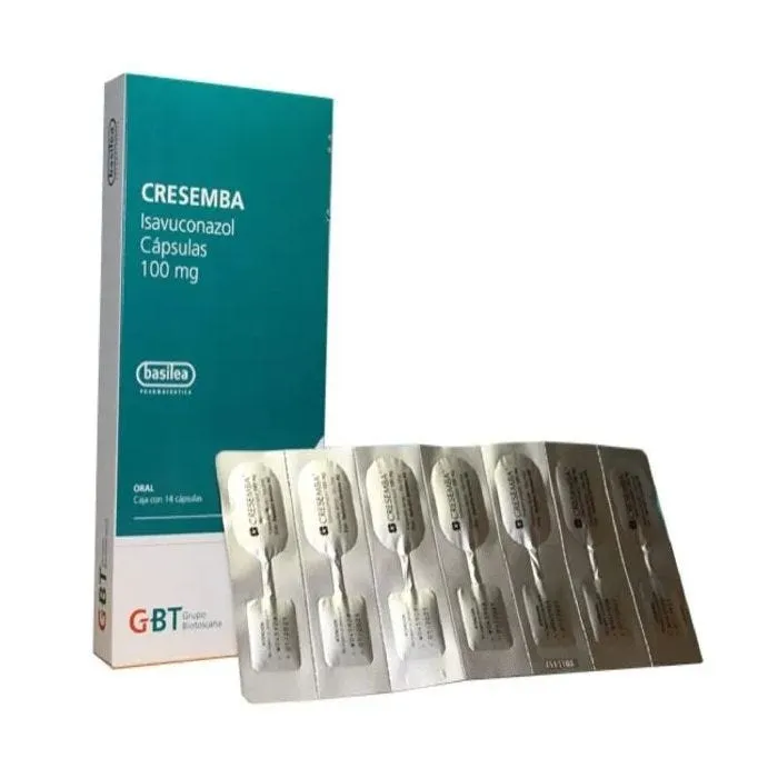 Cresemba 100 mg hard capsules capsules, hard