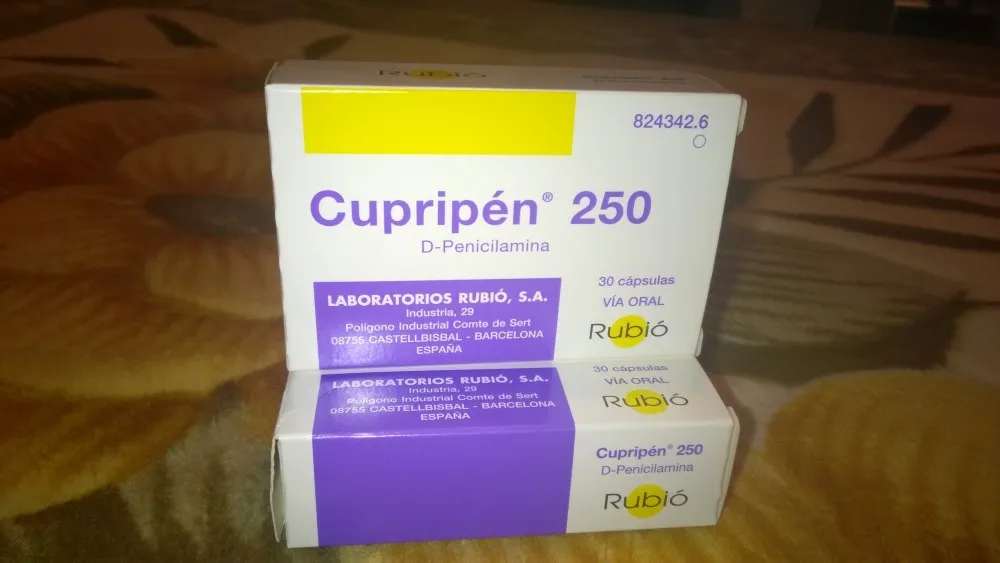 Cupripen 250 mg capsule capsule, rigide