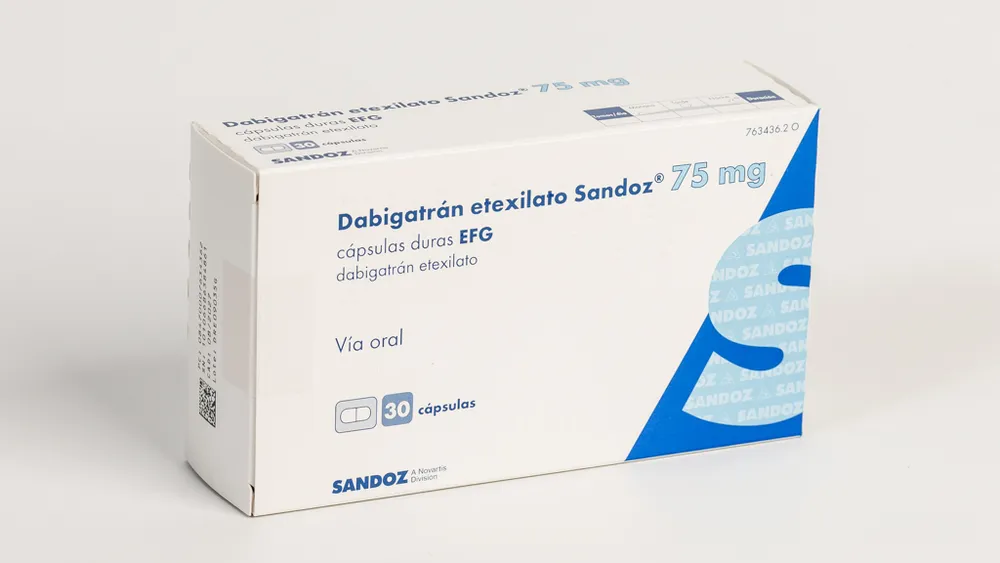 Dabigatran etexilate Sandoz 75 mg hard capsules EFG capsules, hard