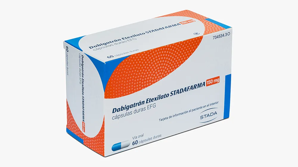 Dabigatrano etexilato Stadafarma 150 mg capsule rigide EFG capsule, rigide