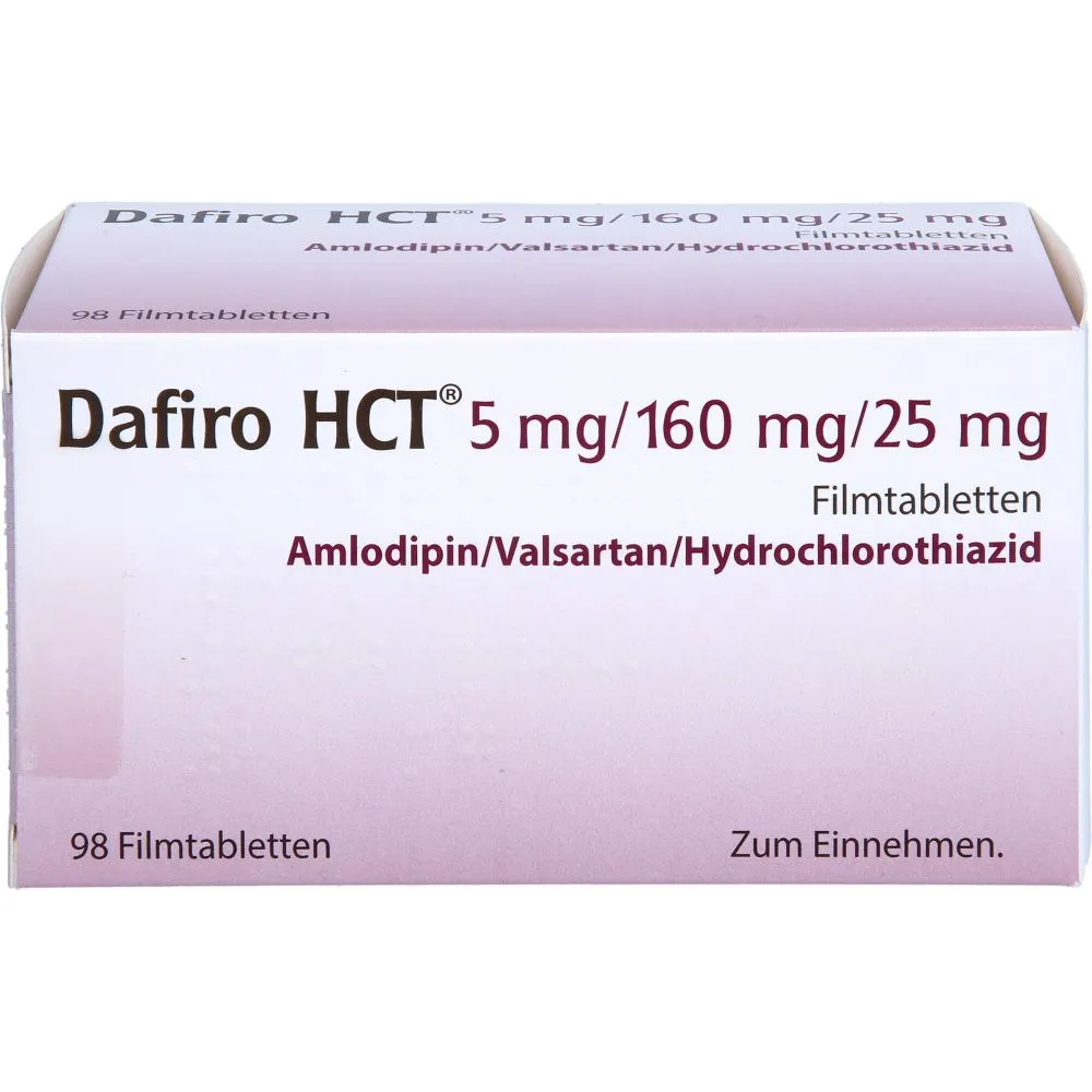 Dafiro HCT 5 mg/160 mg/25 mg film-coated tablets tablets, film-coated