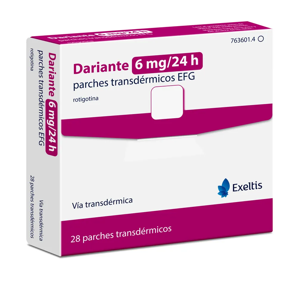 Dariorante 6 mg/24 hours transdermal patches EFG patches, transdermal
