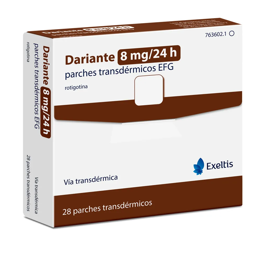 Dariente 8 mg/24 hours transdermal patches EFG patches, transdermal