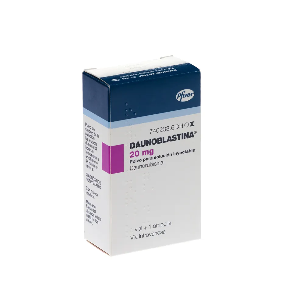 Daunorubicin 20 mg powder and solvent for solution for injection powder and solvent for solution for injection