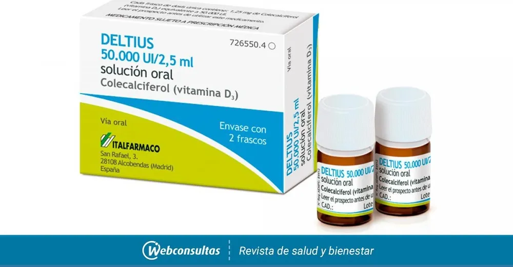 Deltius 50.000 UI/2,5 ml soluzione orale soluzione, orale