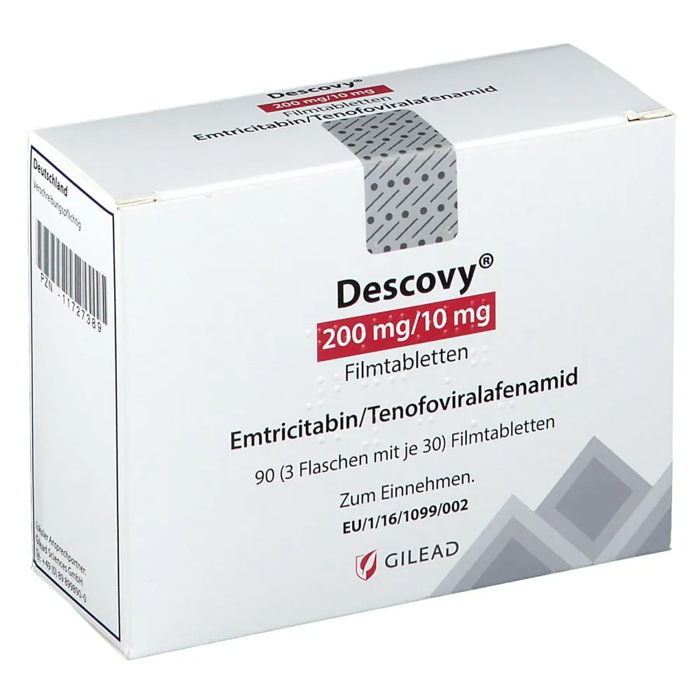 Descovy 200 mg/10 mg compresse rivestite con film compresse, rivestite con film