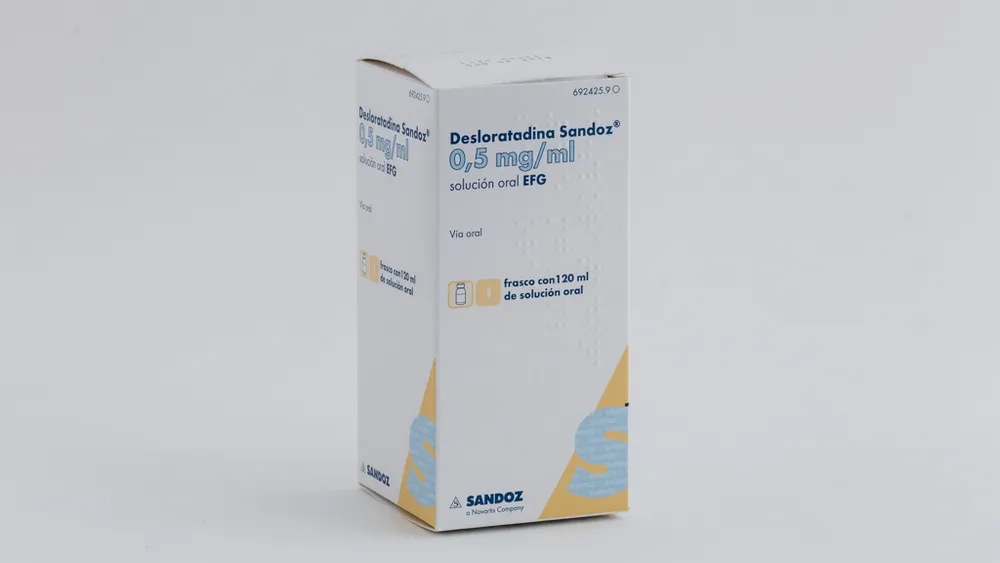 Desloratadine Sandoz 0.5 mg/1 ml oral solution EFG solution, oral