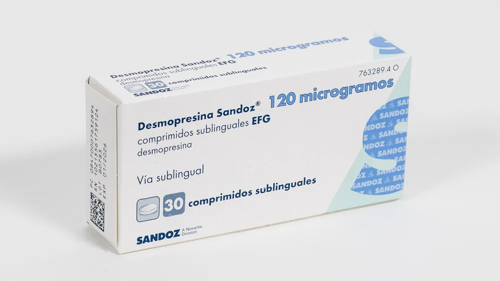 Desmopressina Sandoz 120 microgrammi compresse sublinguali EFG compresse, sublinguali