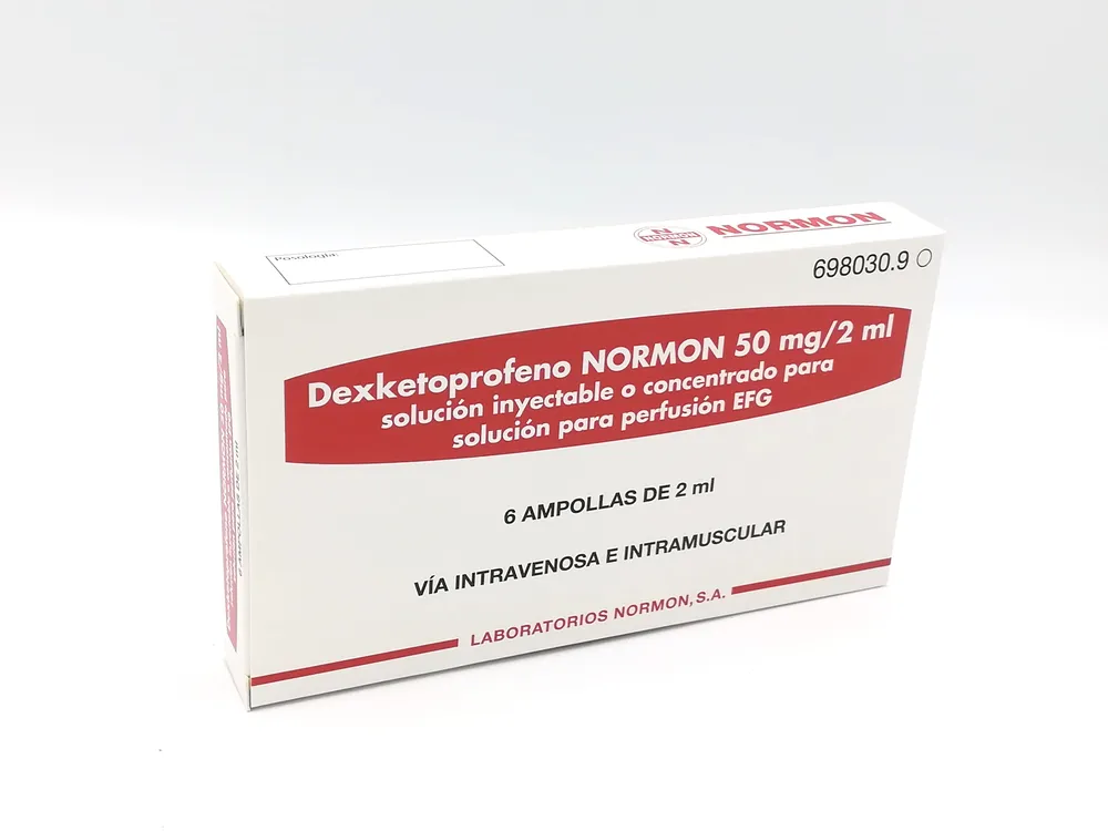 Dexketoprofen Normon 50 mg/2 ml solution for injection and infusion EFG solution for injection and for infusion