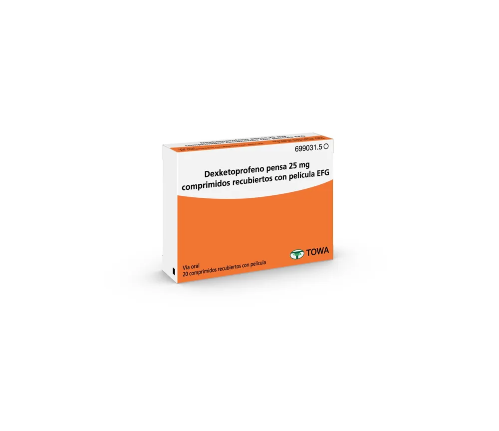 Dexketoprofen Pensá 25 mg film-coated tablets EFG tablets, film-coated