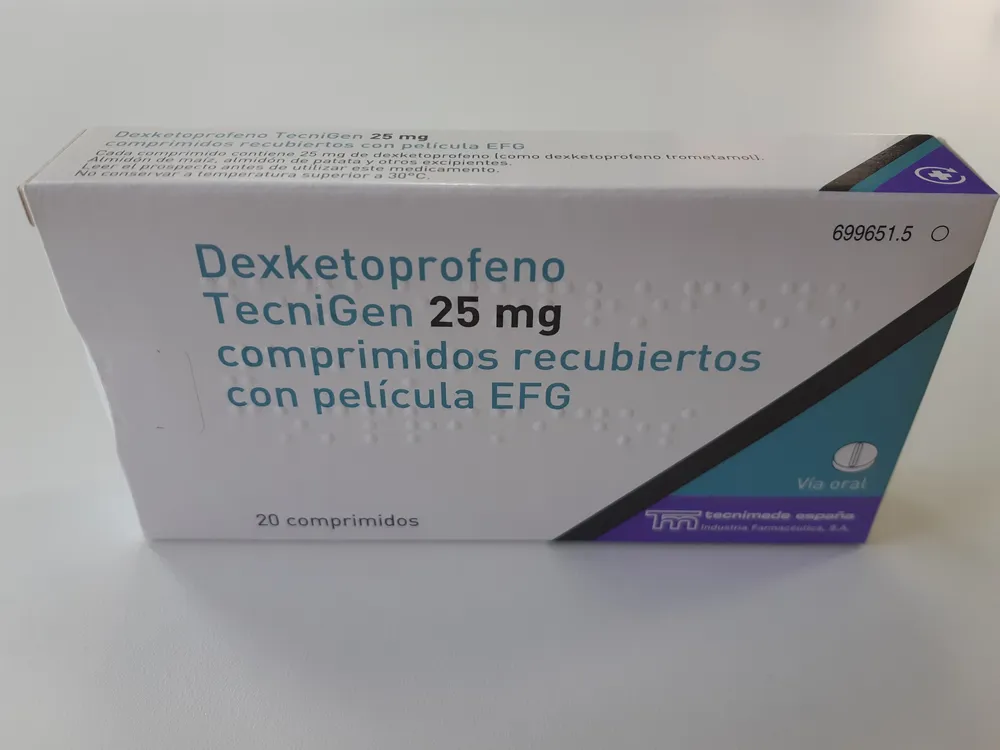 Dexketoprofen TecniGen 25 mg film-coated tablets EFG tablets, film-coated