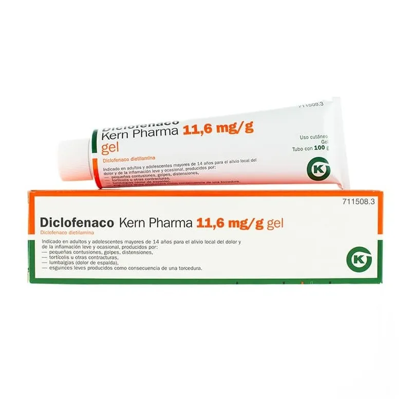 Diclofenac Kern Pharma 11,6 mg/g gel gel