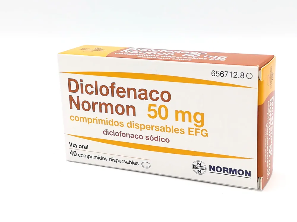 DICLOFENACO NORMON 50 mg COMPRIMIDOS DISPERSABLES EFG COMPRIMIDO DISPERSABLE
