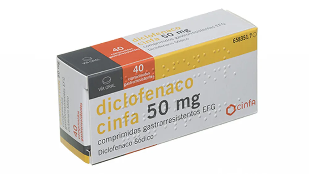 Diclofenac Pensa 50 mg gastro-resistant tablets EFG tablets