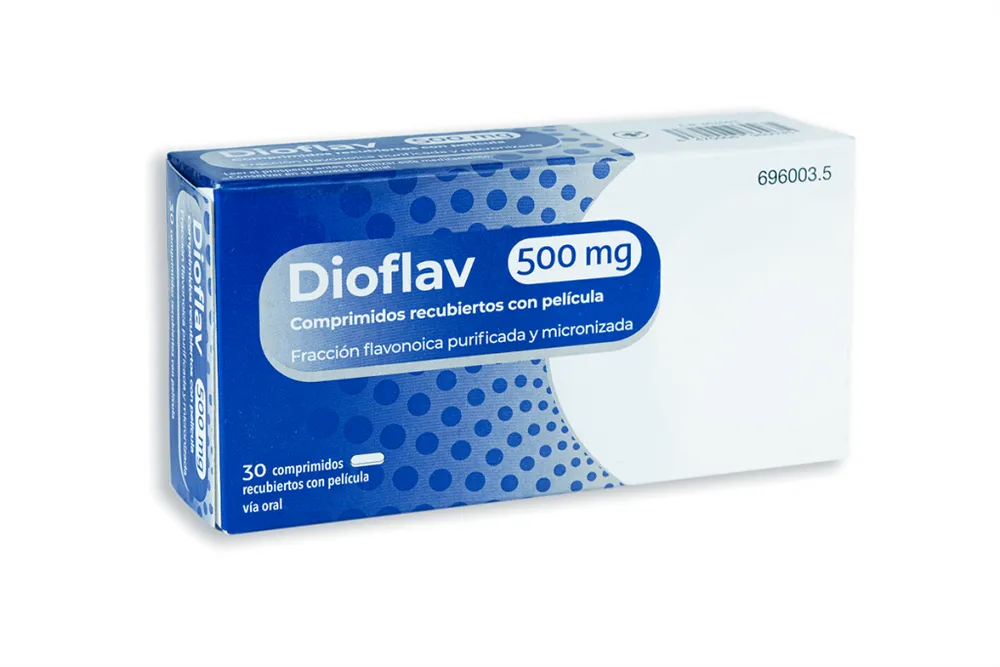 Dioflav 500 mg film-coated tablets tablets, film-coated