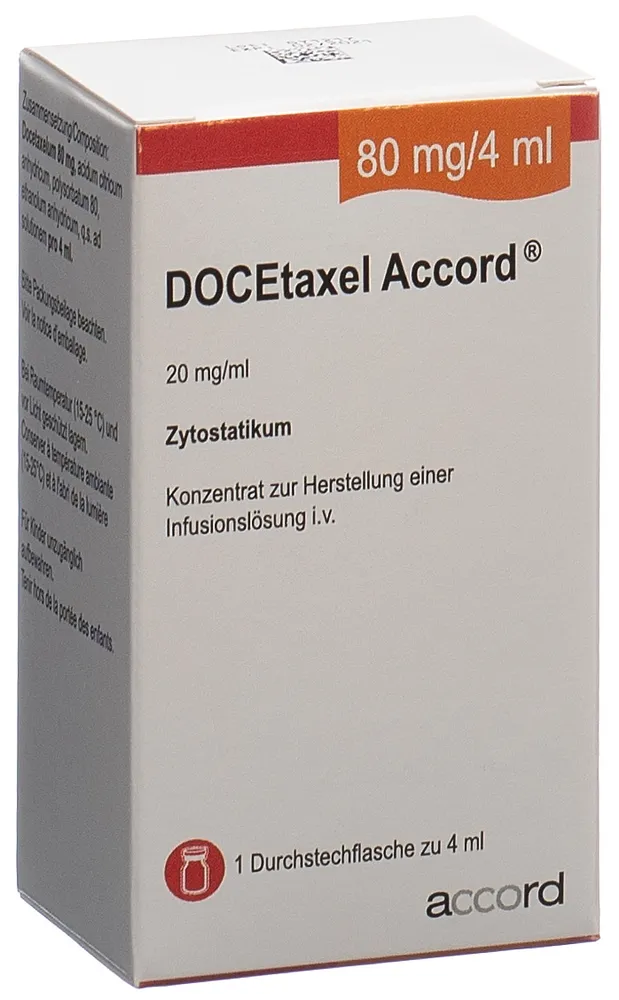 Docetaxel Accord 80 mg/4 ml concentrato per soluzione per infusione EFG soluzione per infusione, concentrato per preparazione di