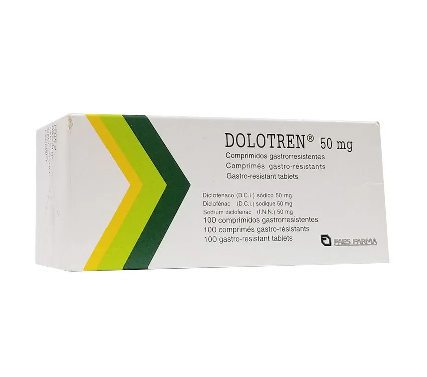 Dolotren 50 mg gastro-resistant tablets tablets, enteric-coated