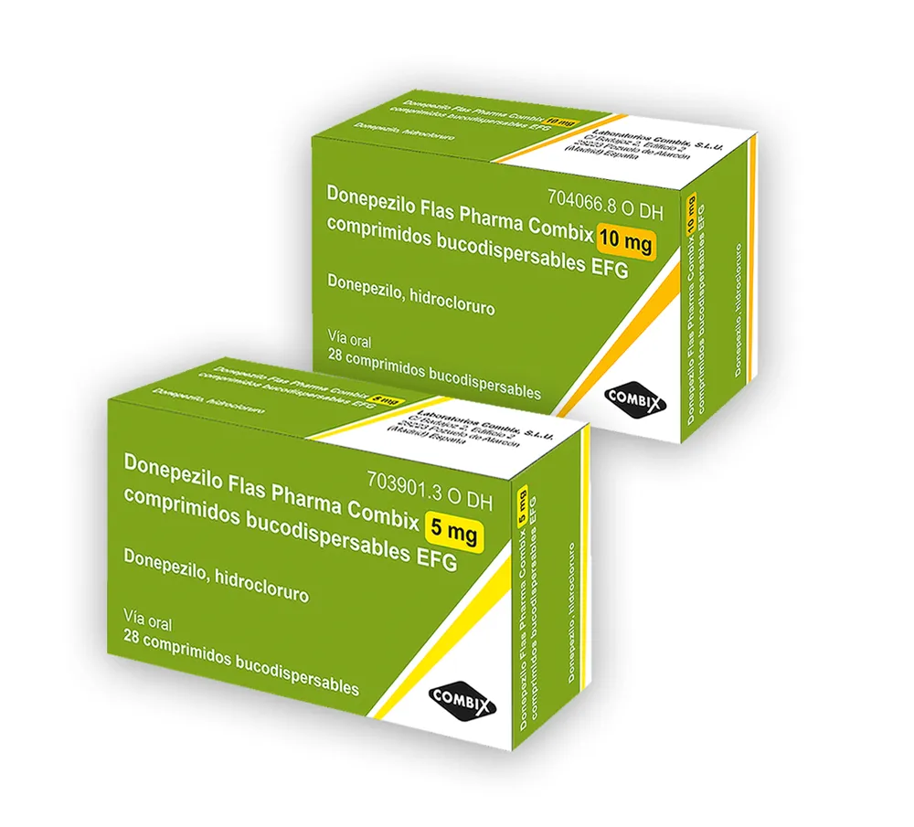 Donepezil Flas Pharma Combix 5 mg orodispersible tablets EFG tablets, buccodispersable