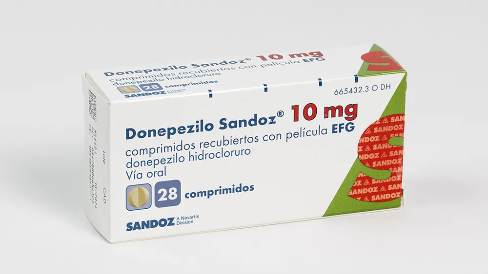 DONEPEZILO SANDOZ 10 mg COMPRIMIDOS RECUBIERTOS CON PELICULA EFG COMPRIMIDO RECUBIERTO CON PELÍCULA