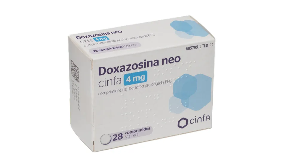 Doxazosin Neo Cinfa 4 mg prolonged-release tablets EFG tablets, prolonged-release