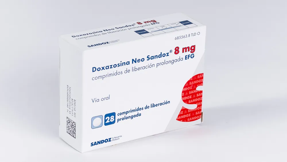 Doxazosin Neo Sandoz 8 mg prolonged-release tablets EFG tablets, prolonged-release