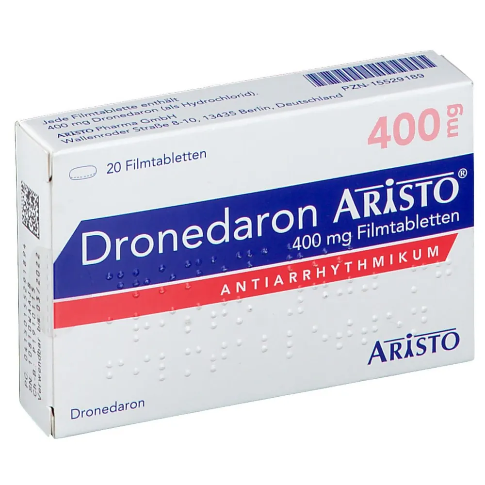 Dronedarone Aristo 400 mg film-coated tablets EFG tablets, film-coated
