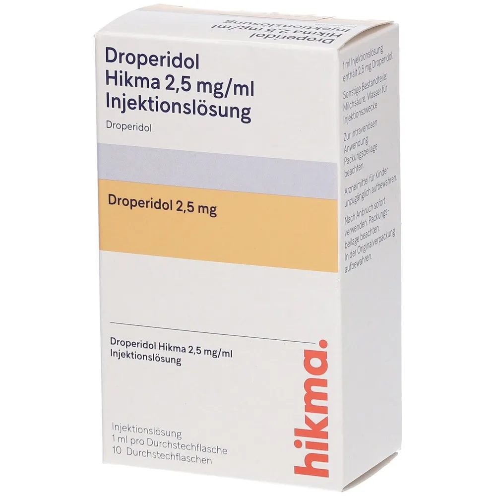 Droperidolo Hikma 2,5 mg/ml soluzione iniettabile EFG soluzione per iniezione