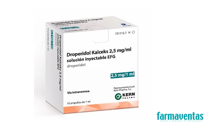 Droperidolo Kalceks 2,5 mg/ml soluzione iniettabile EFG soluzione per iniezione