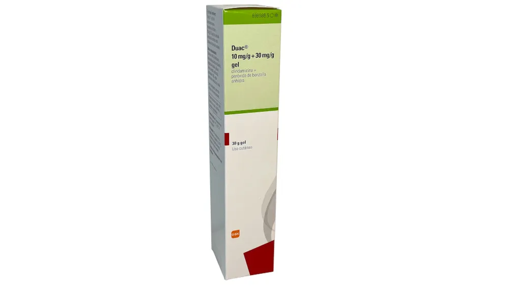Duac 10 mg/g + 30 mg/g gel gel