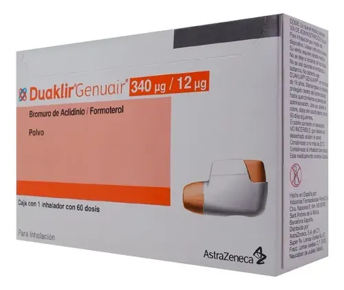 DUAKLIR GENUAIR 340/12 microgramos polvo para inhalacion POLVO PARA INHALACIÓN