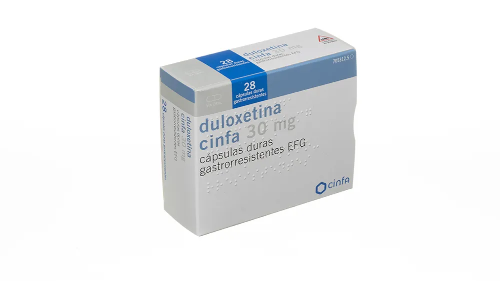 Duloxetine Cinfa 30 mg gastro-resistant hard capsules EFG capsules, hard, enteric-coated