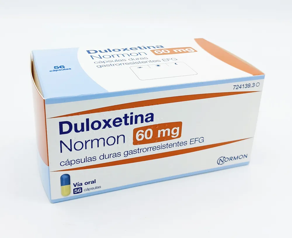 DULOXETINA NORMON 60 MG CAPSULAS DURAS GASTRORRESISTENTES EFG CÁPSULA DURA GASTRORRESISTENTE