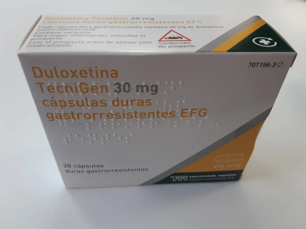 Duloxetina Tecnigen 30 mg capsule rigide gastroresistenti EFG capsula, dura gastrorresistente