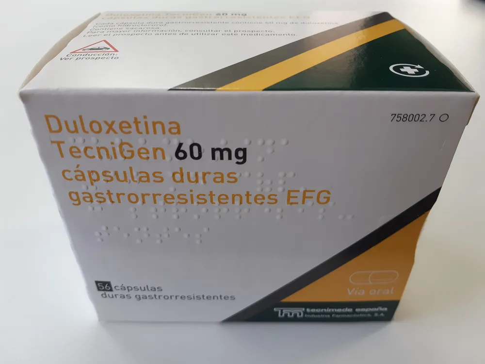 Duloxetina Tecnigen 60 mg capsule rigide gastroresistenti EFG capsula, dura gastrorresistente