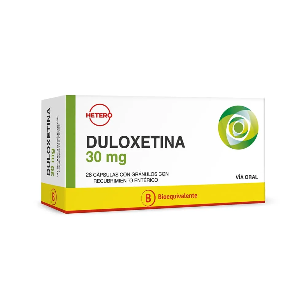 Duloxetine Teva-Ratio 30 mg gastro-resistant hard capsules EFG capsules, hard, enteric-coated