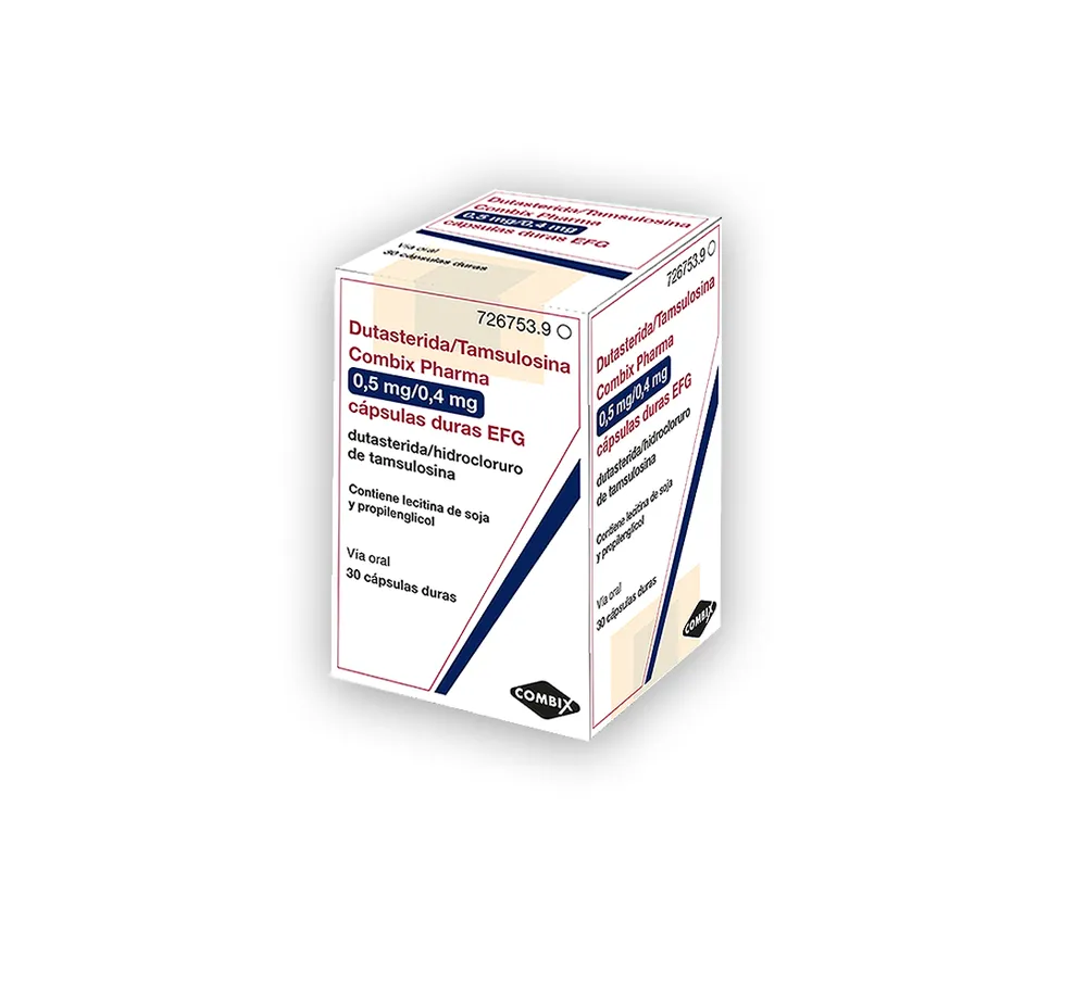 DUTASTERIDA/TAMSULOSINA COMBIX PHARMA 0,5 MG/0,4 MG CAPSULAS DURAS EFG CÁPSULA DURA