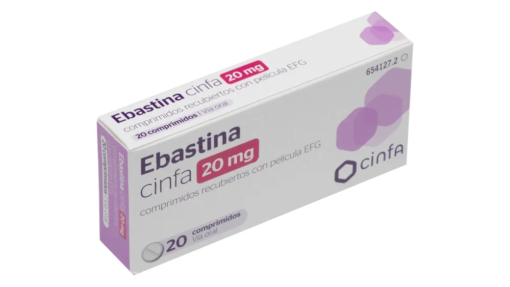 Ebastine CINFA 20 mg film-coated tablets EFG tablets, film-coated