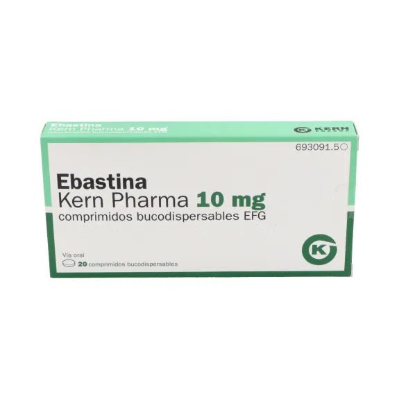 Ebastine Kern Pharma 10 mg orodispersible tablets EFG tablets, buccodispersable