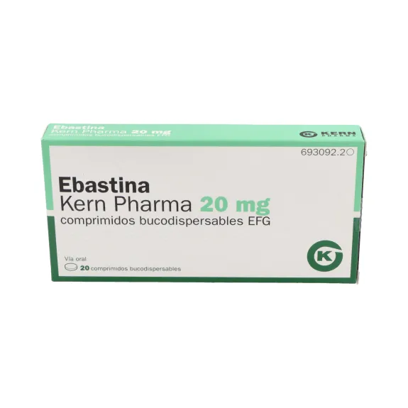 Ebastine Kern Pharma 20 mg orodispersible tablets EFG tablets, buccodispersable