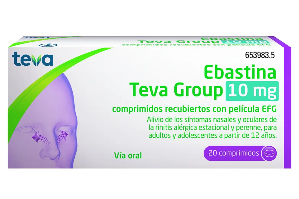 Ebastine Teva 10 mg film-coated tablets EFG tablets, film-coated