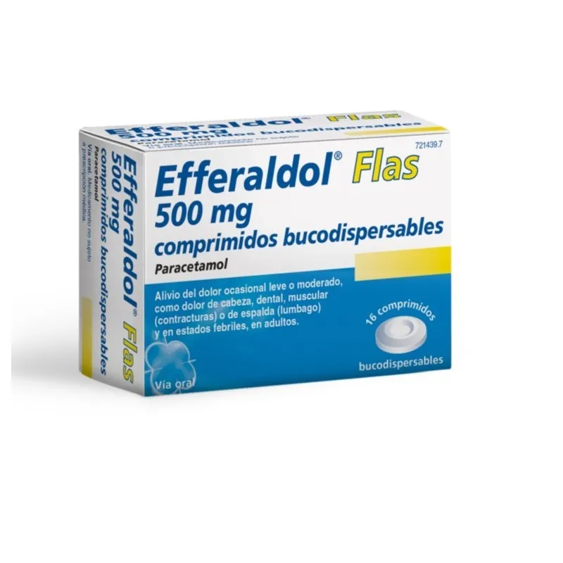 Efferaldol Flas 500 mg compresse bucodispersabili compresse, bucodispersabili