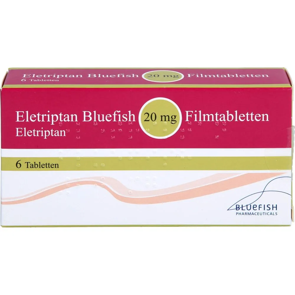 Eletriptan Bluefish 20 mg film-coated tablets EFG tablets, film-coated
