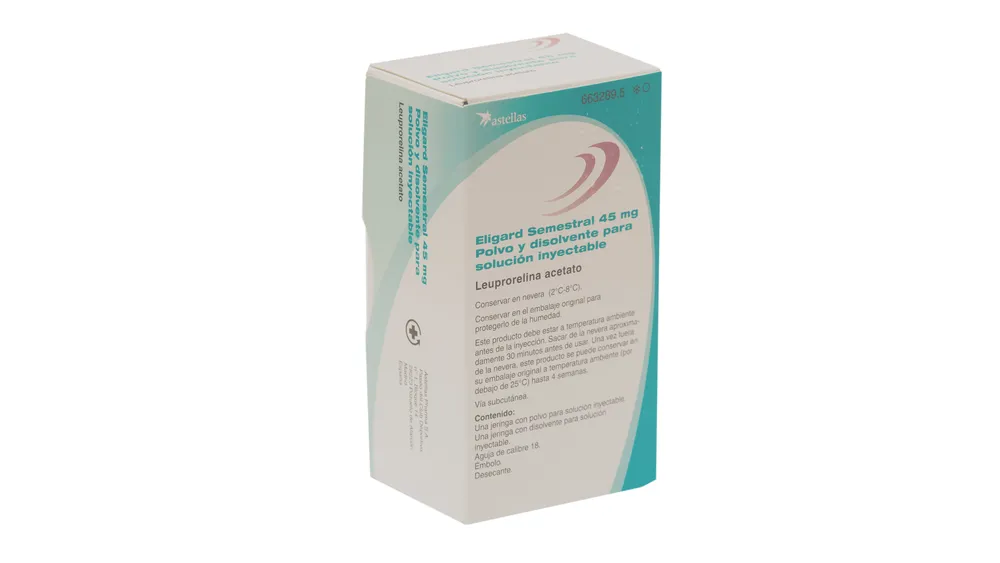 Eligard Semestral 45 mg polvere e solvente per soluzione iniettabile polvere e solvente per soluzione iniettabile in siringa preriempita