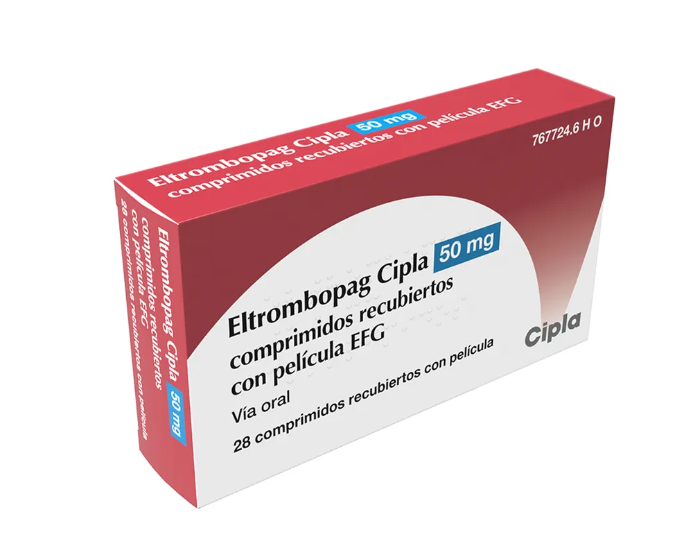 Eltrombopag Cipla 50 mg film-coated tablets EFG tablets, film-coated