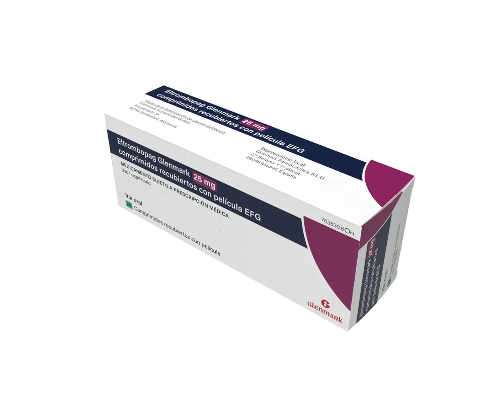 Eltrombopag Glenmark 25 mg film-coated tablets EFG tablets, film-coated