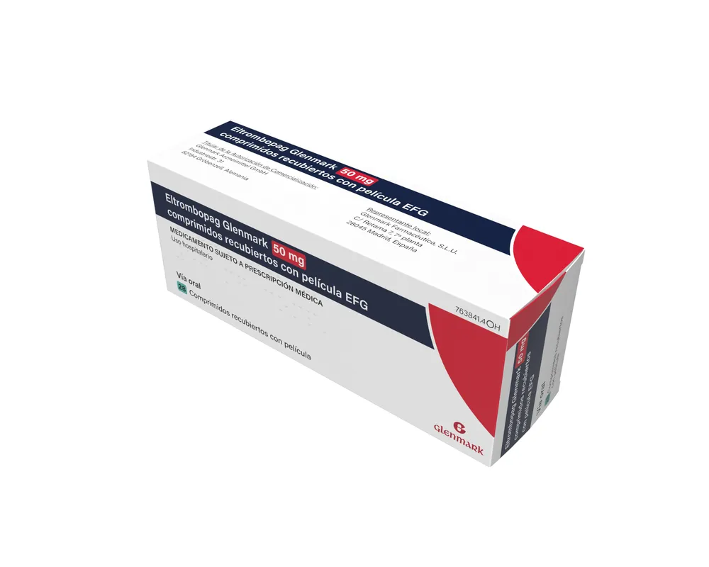 Eltrombopag Glenmark 50 mg film-coated tablets EFG tablets, film-coated