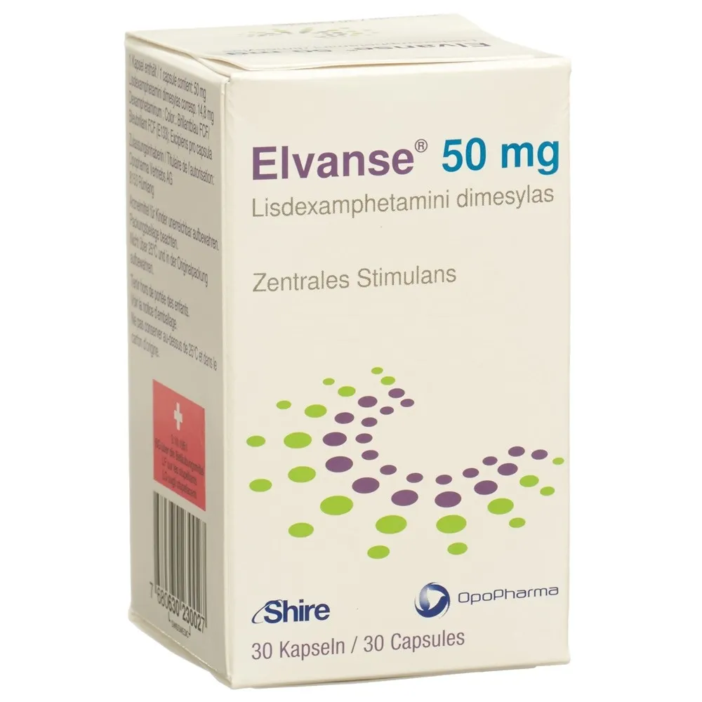 Elvanse Adults 50 mg hard capsules capsules, hard