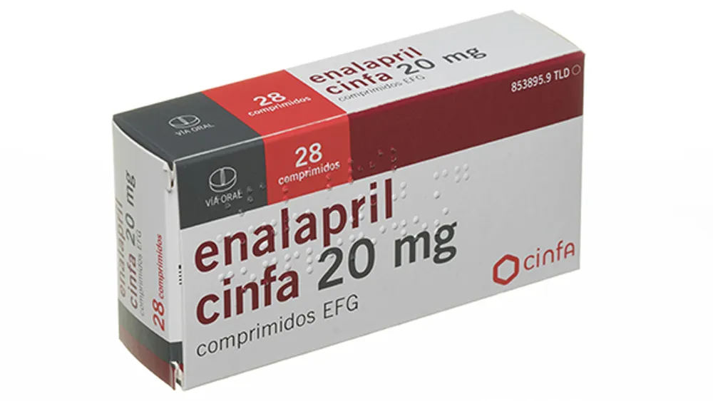 Enalapril Davur 20 mg tablets EFG tablets